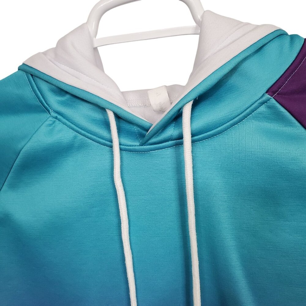 Pixie Lady 1X Hoodie Sweatshirt Pullover Gradient Relaxed Fit Pocket Drawstring - Picture 9 of 11